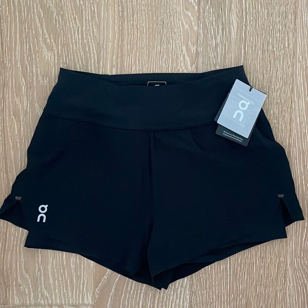 NWT On Running Women’s Running Shorts in Black - Size XS